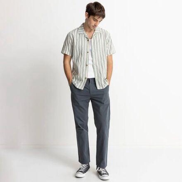 Vacation Stripe Short-Sleeve Shirt - Men's