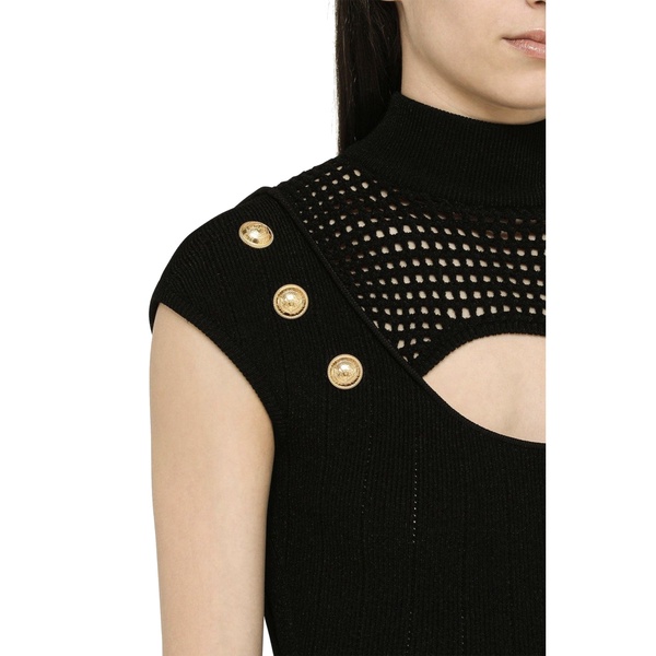 Balmain Knitted Sheath Dress Women