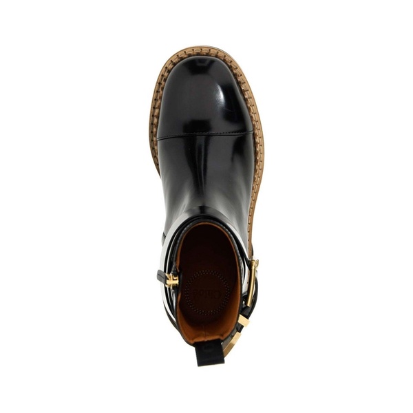 Black Leather Ankle Boots