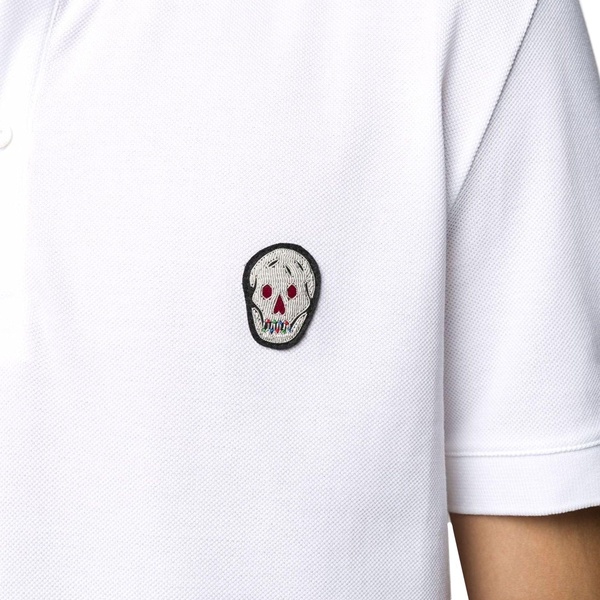 Alexander Mcqueen Skull Patch Polo T-Shirt Men