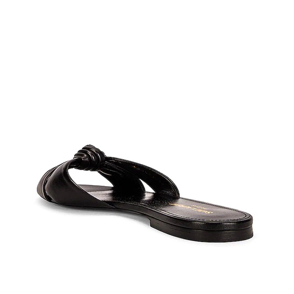 Saint Laurent Leather Slides Women