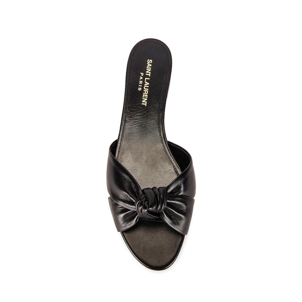 Saint Laurent Leather Slides Women