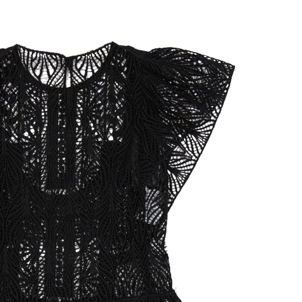 Lace-up Mini Dress