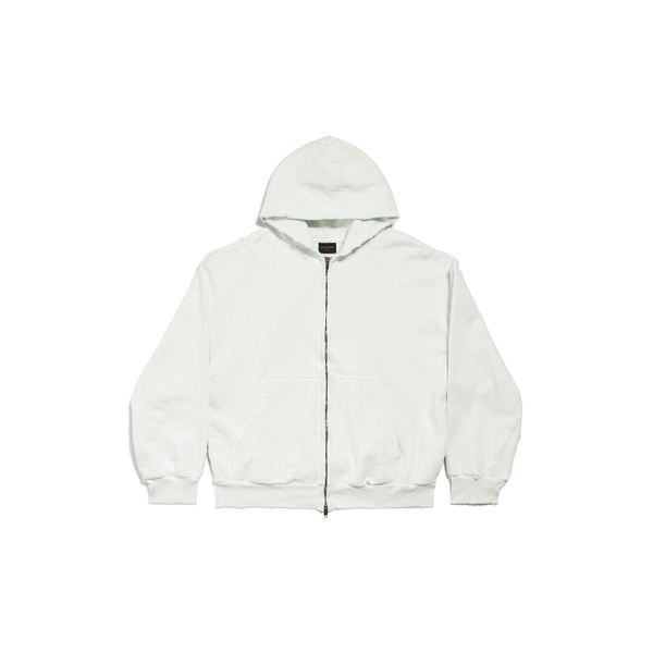 Men's Agaicnelab Zip-up Hoodie Regular Fit in White