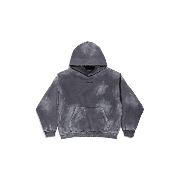 Men's Balenciaga Back Hoodie Medium Fit in Grey