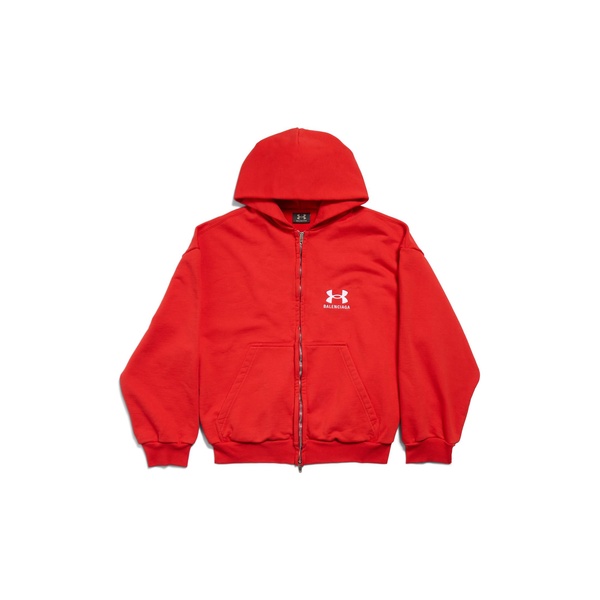 Women's Under Armour® Zip-up Hoodie Regular Fit in Red/white