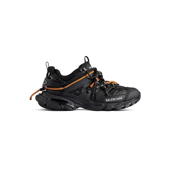 Men's Track Trail Laces Sneaker  in Black/orange