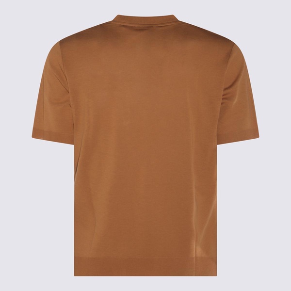 Altea Camel Cotton T-Shirt