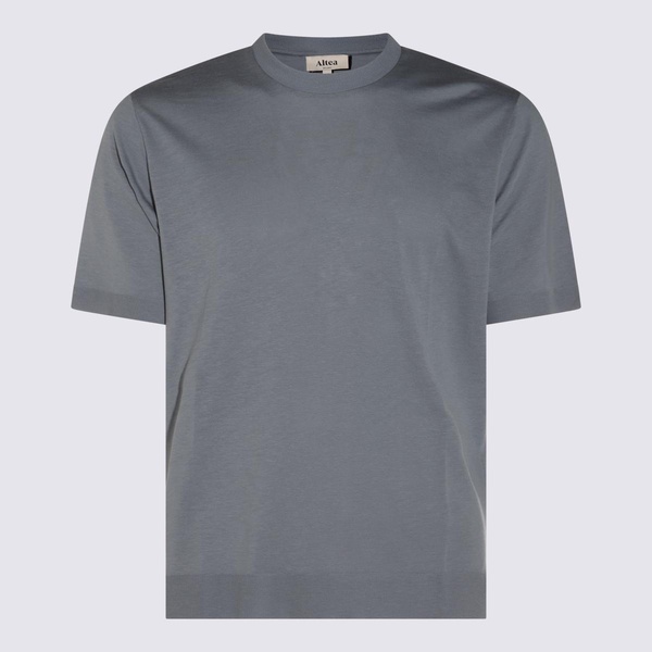 Altea Grey Denim Cotton T-Shirt