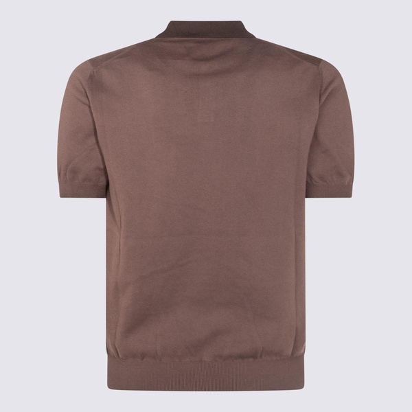 Altea Brown Cotton Polo Shirt