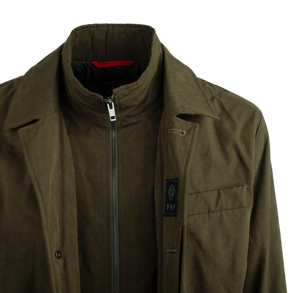 Fay Green Padded Morning Coat