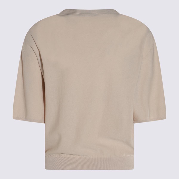 Antonelli Beige Linen T-Shirt