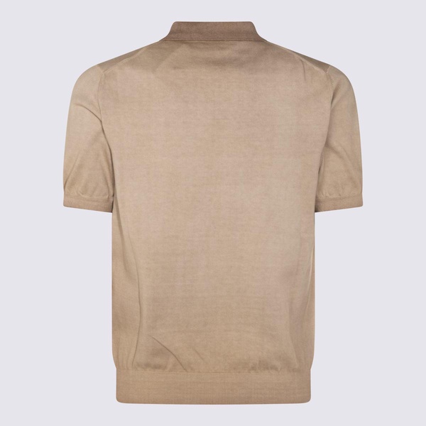 Altea Beige Cotton Polo Shirt