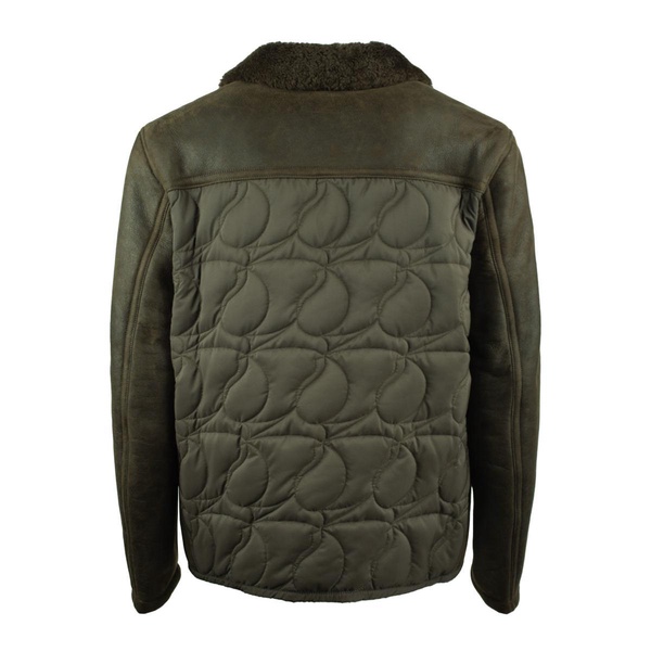 Etro Jacket With Dark Green Faux Fur Collar