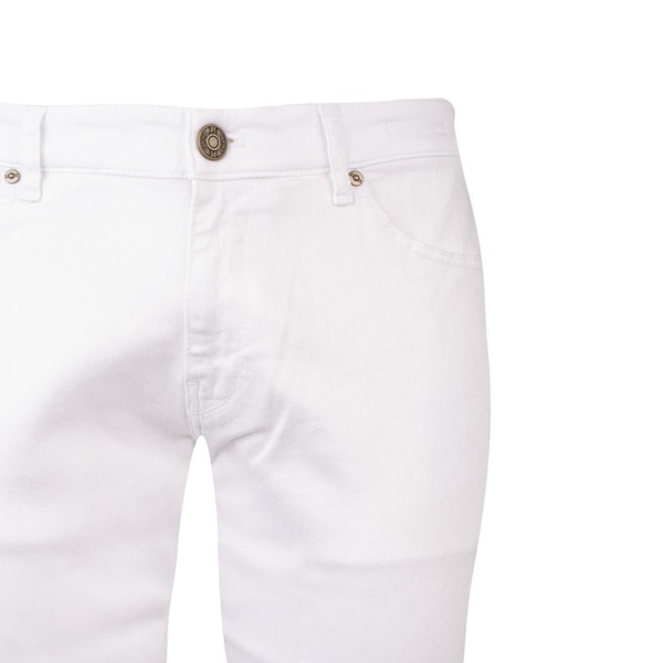 Pt Torino White 5-Pocket Jeans