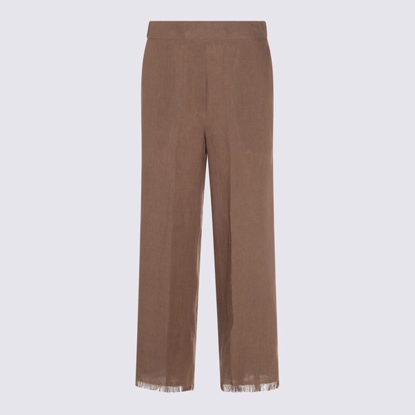 Antonelli Brown Linen Pants