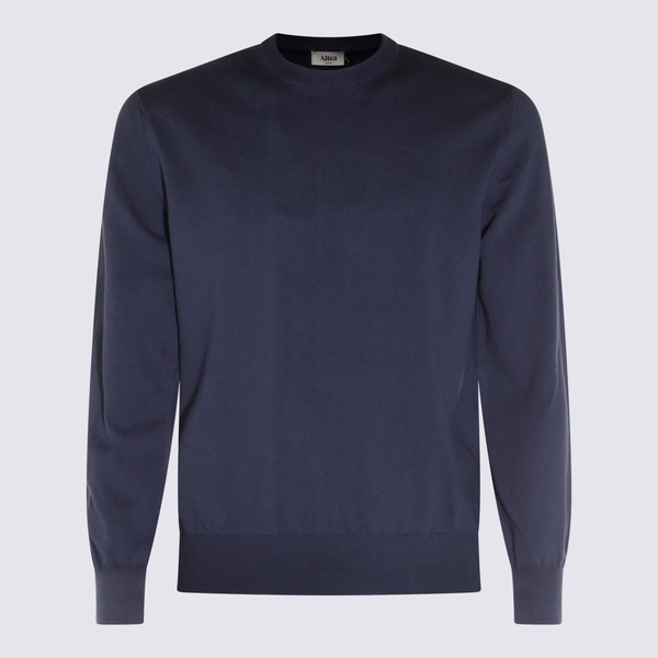 Altea Blue Cotton Knitwear