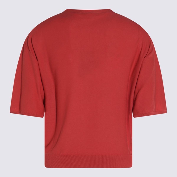 Antonelli Red Linen T-Shirt