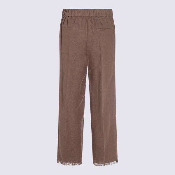 Antonelli Brown Linen Pants