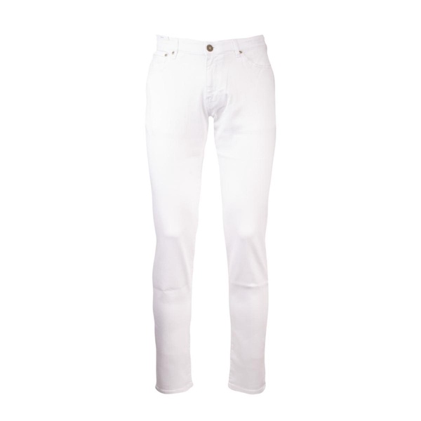 Pt Torino White 5-Pocket Jeans