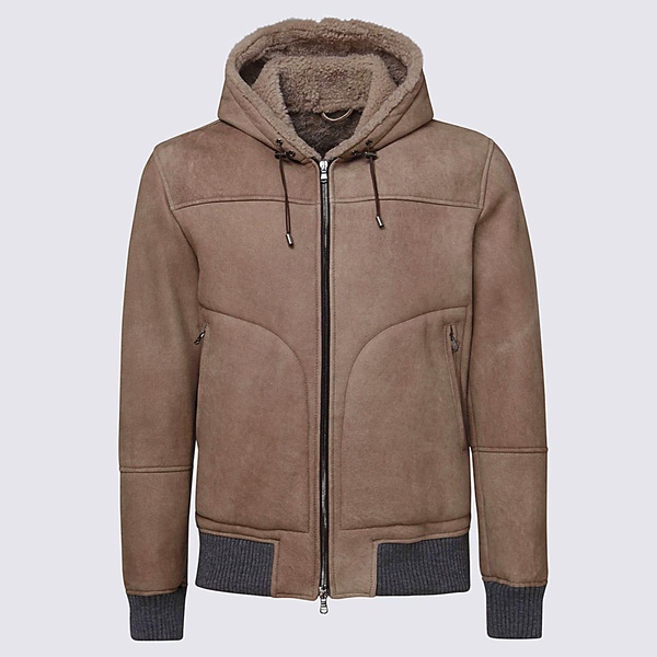 Barba Brown Leather Jacket