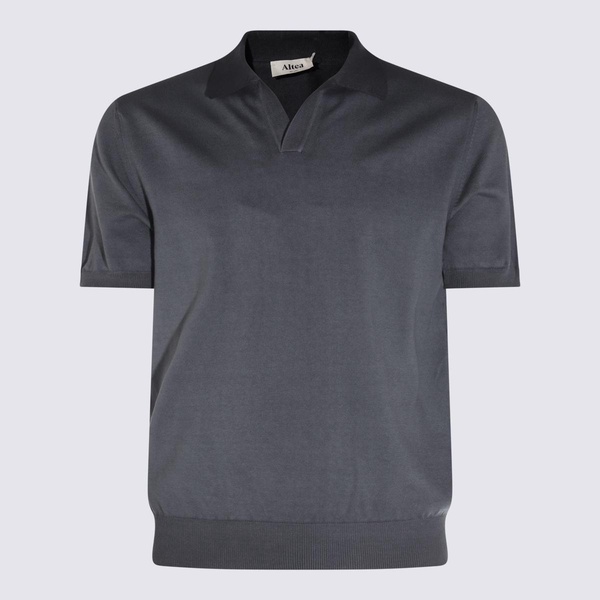 Altea Dark Grey Cotton Polo Shirt
