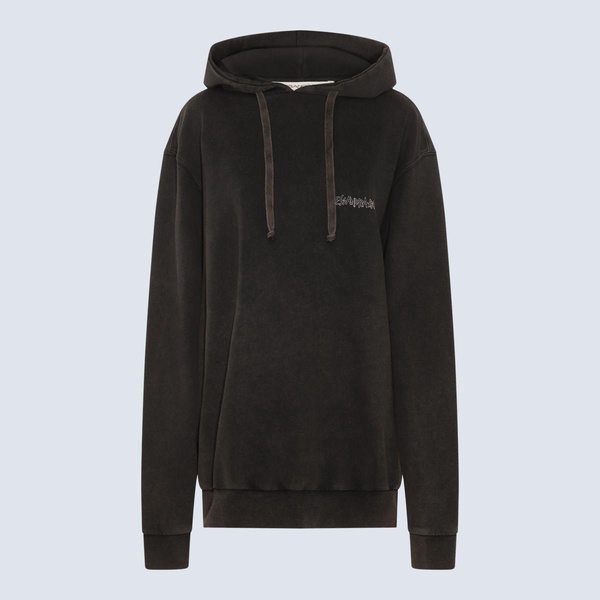 Alessandra Rich Dark Grey Multicolour Cotton Sweatshirt