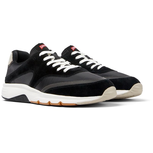 Multicolored textile and nubuck sneakers for men