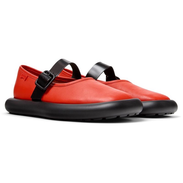 Red Leather Mary Jane for Women