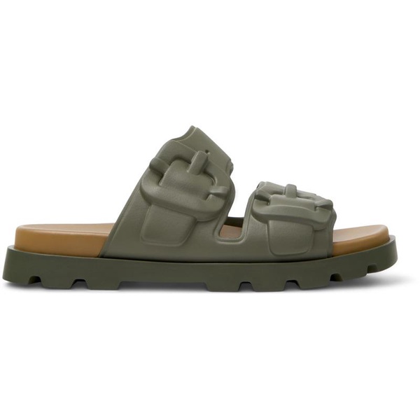 Green Synthetic Sandals for Men.