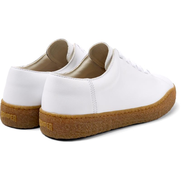 White leather shoes for men