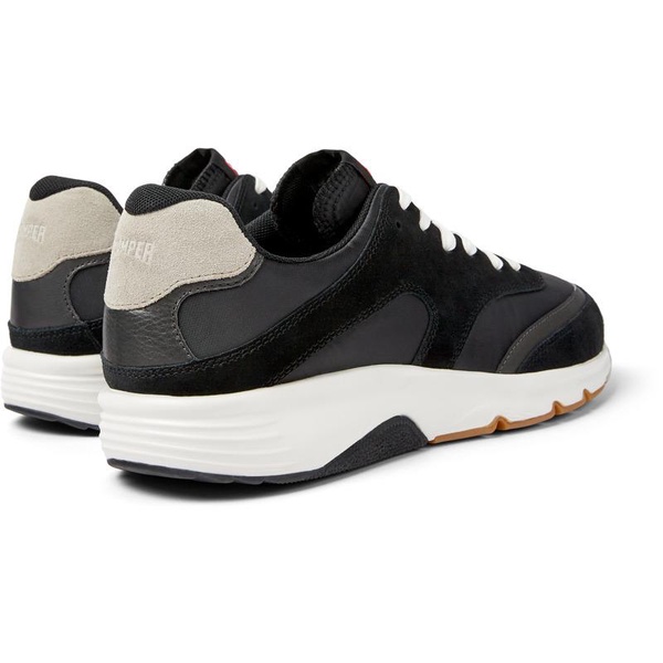 Multicolored textile and nubuck sneakers for men