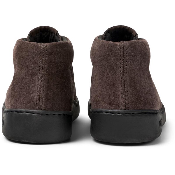 Brown nubuck sneakers for men