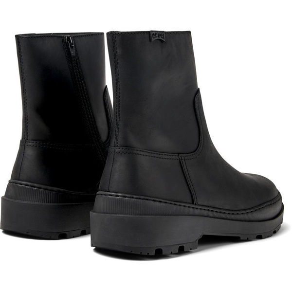 Black nubuck boots for men