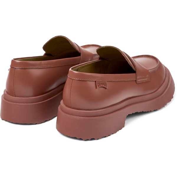 Red Leather Loafer for Women