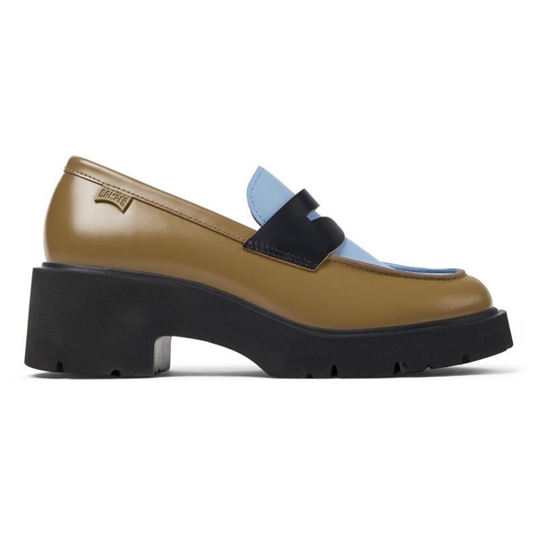 Multicolored Leather Loafer for Women