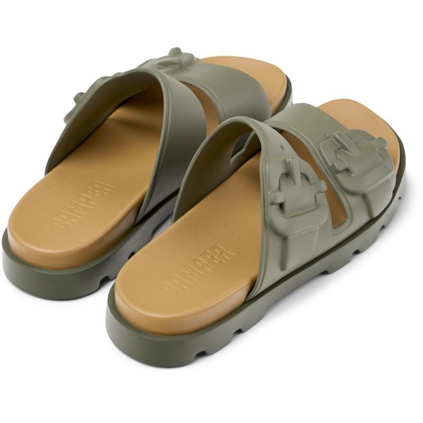 Green Synthetic Sandals for Men.