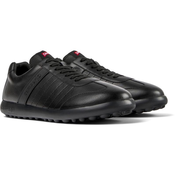 Black Leather Men's Sneakers.