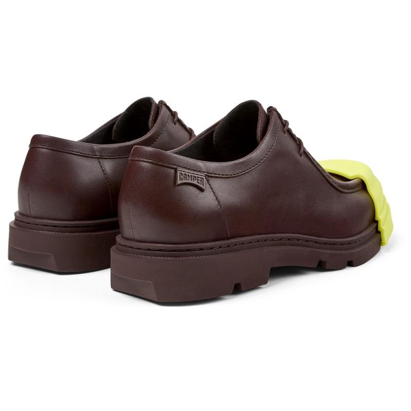 Burgundy leather shoes for men