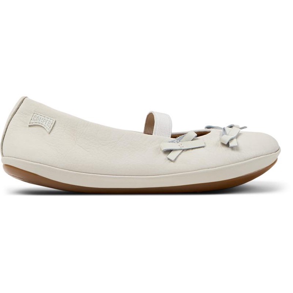 White Leather Ballerina for Kids.