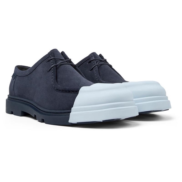 Blue nubuck shoes for men