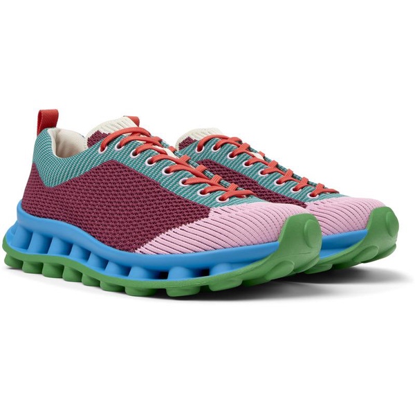 Multicolor Textile Sneakers for Men.