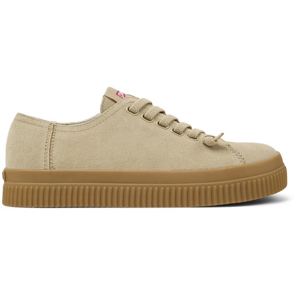 Beige Nubuck Sneakers for Women.
