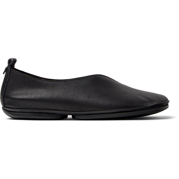 Black Leather Moccasin for Women.