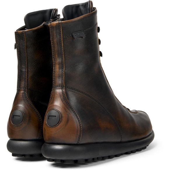 Bi-color Leather Boots for Women
