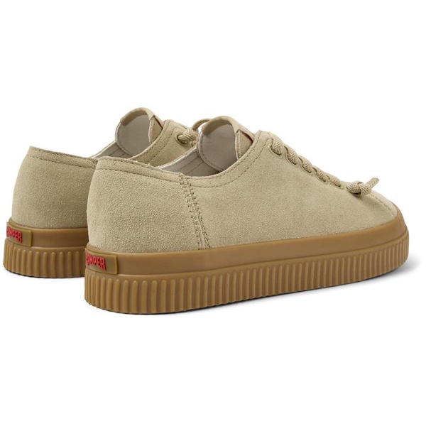 Beige Nubuck Sneakers for Women.
