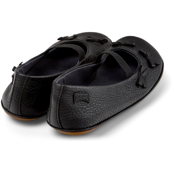 Black Leather Ballerinas for Kids.