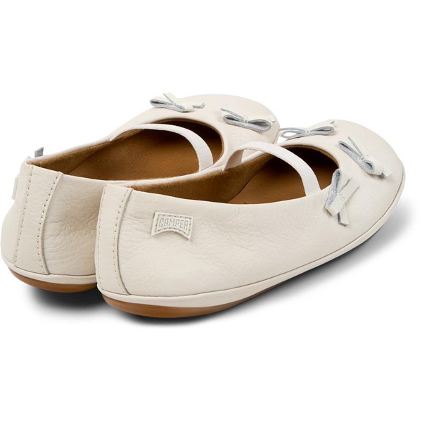 White Leather Ballerina for Kids.