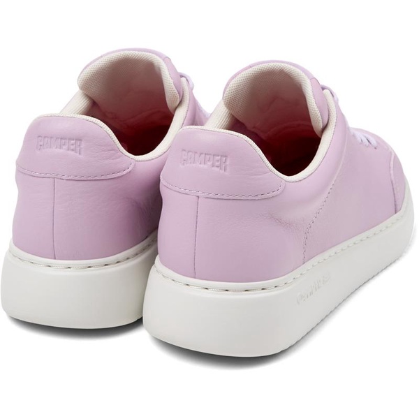 Purple leather sneakers for women