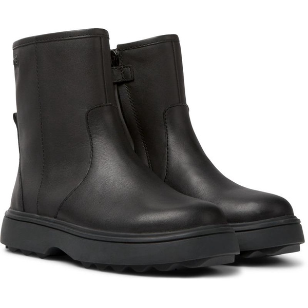 Black leather boots